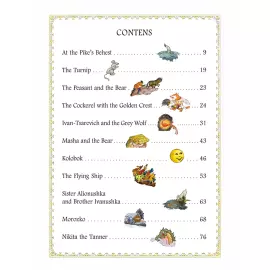 Книга в кожаном переплете "Русские народные сказки. Палех, мстёра, холуй" на английском языке